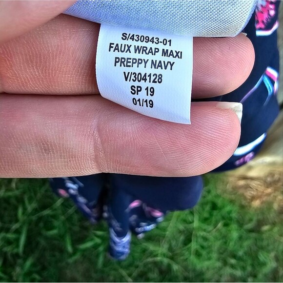 Banana Republic Navy Floral Hi-Low Maxi Dress 6 - Picture 8 of 9